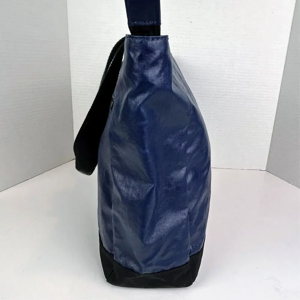 Kipling Luna Nylon Double Handle Tote Bag Lacquer Indigo Blue w/ Davina Monkey